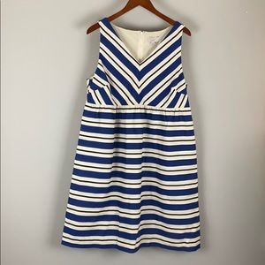 Loft striped maternity dress